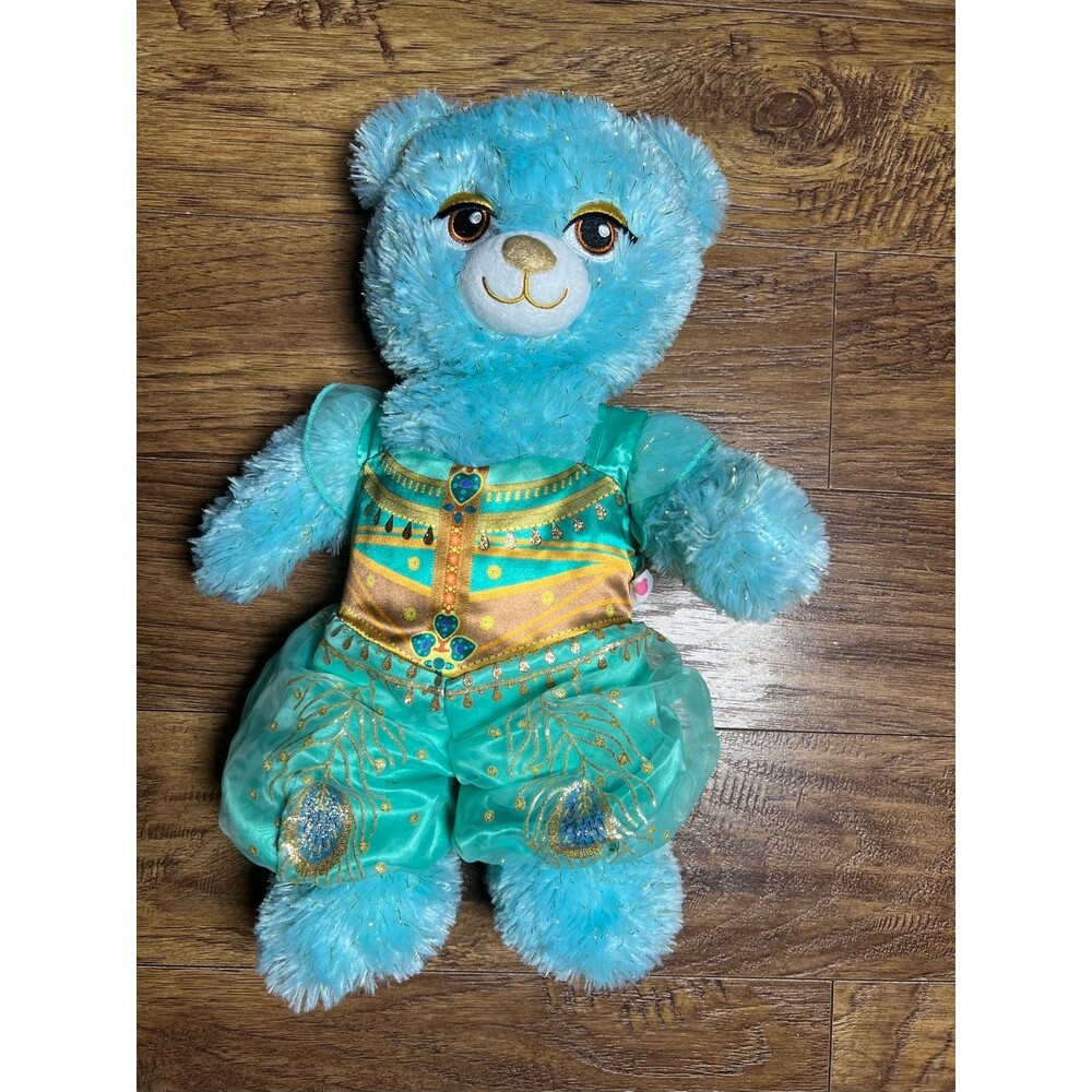 Build A Bear Disney Aladdin Princess 16" Jasmine Plush with Outfit Blue